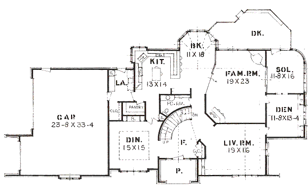 main floor house blueprint