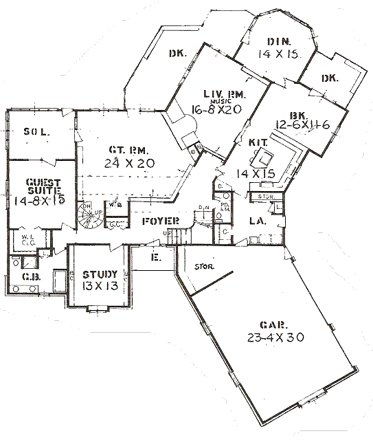 main floor house blueprint