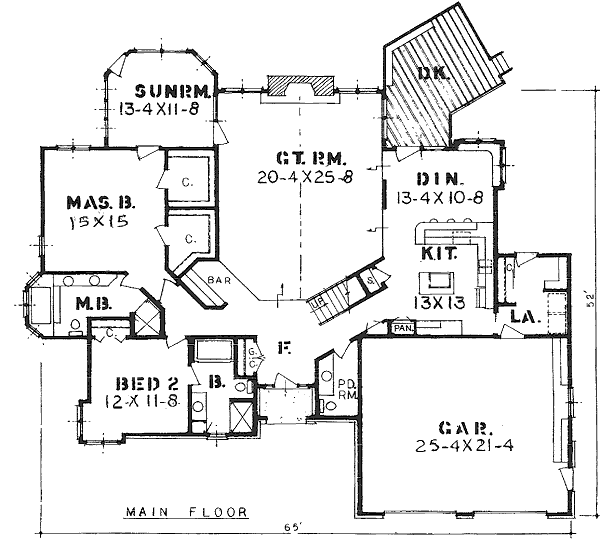 main floor house blueprint
