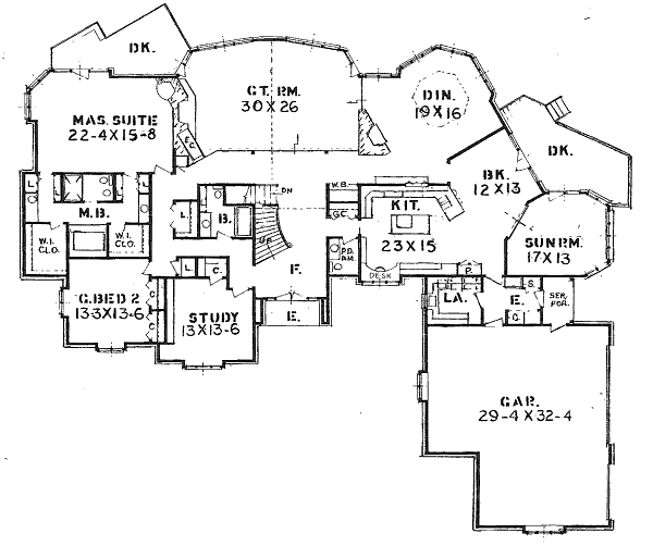 main floor house blueprint