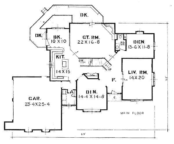 main floor house blueprint