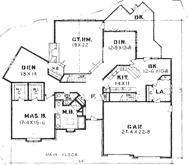 main floor house blueprint