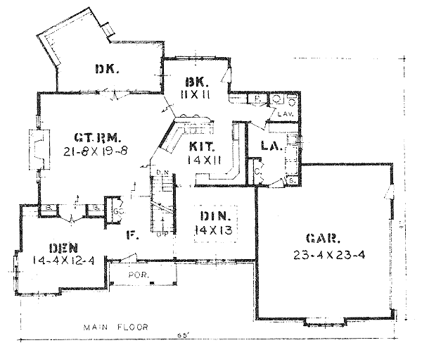 main floor house blueprint