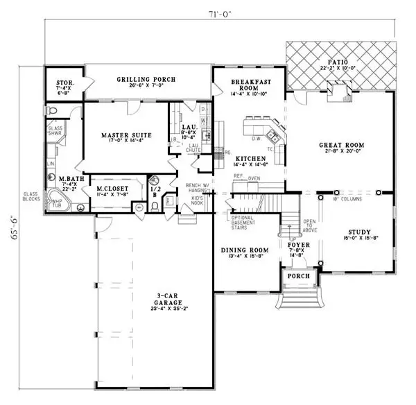 main floor house blueprint