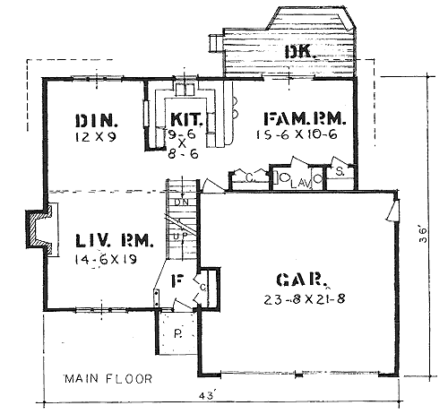 main floor house blueprint