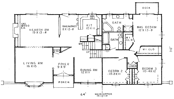 main floor house blueprint