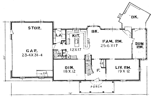 main floor house blueprint