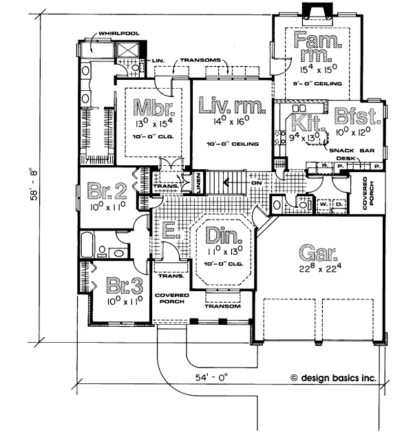 main floor house blueprint