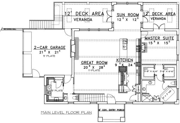 main floor house blueprint
