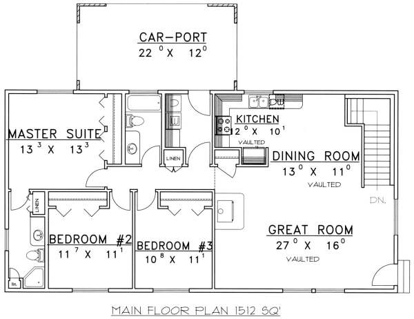 main floor house blueprint
