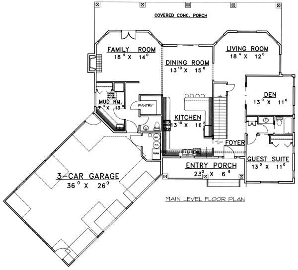 main floor house blueprint