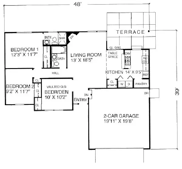 main floor house blueprint