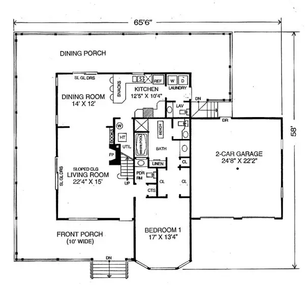 main floor house blueprint