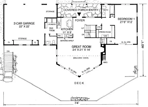 main floor house blueprint