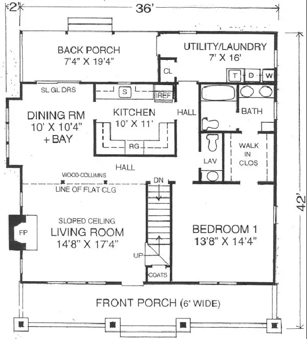 main floor house blueprint