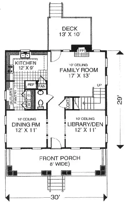 main floor house blueprint