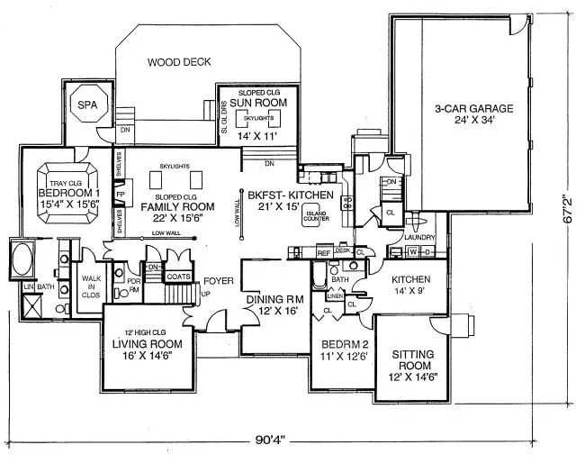 main floor house blueprint