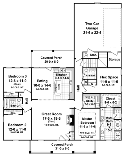 main floor house blueprint