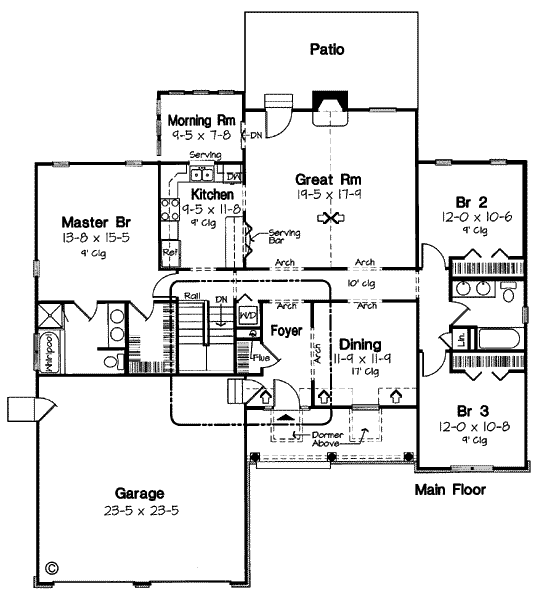main floor house blueprint
