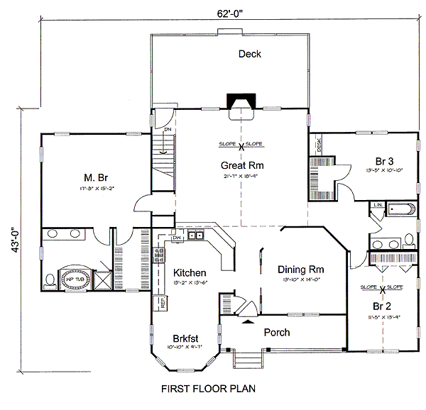 main floor house blueprint