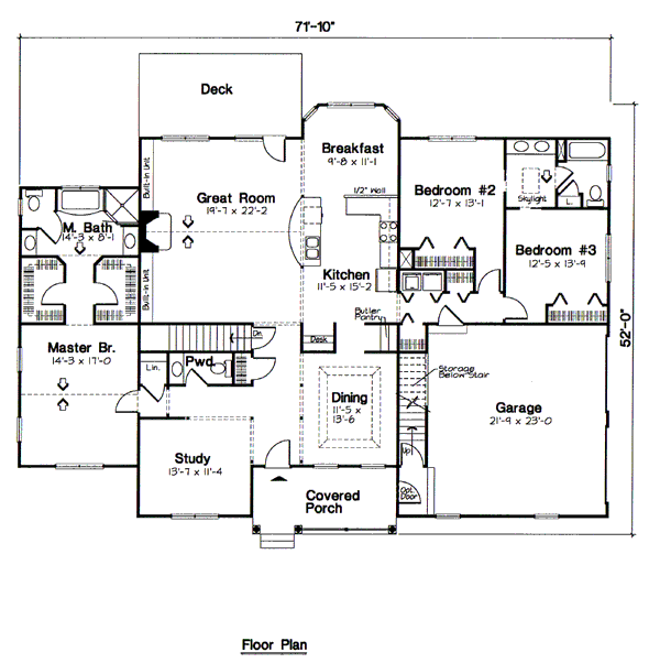main floor house blueprint