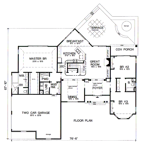 main floor house blueprint