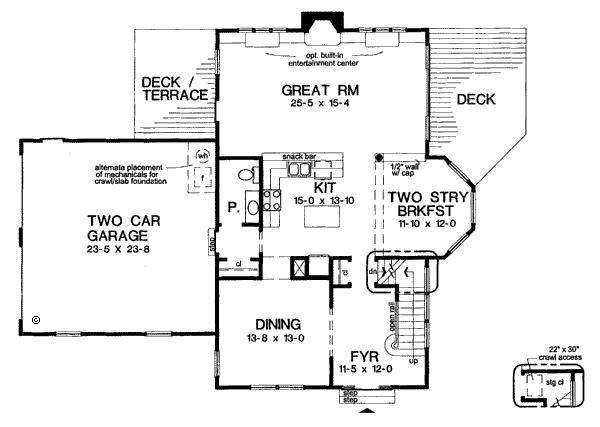 main floor house blueprint
