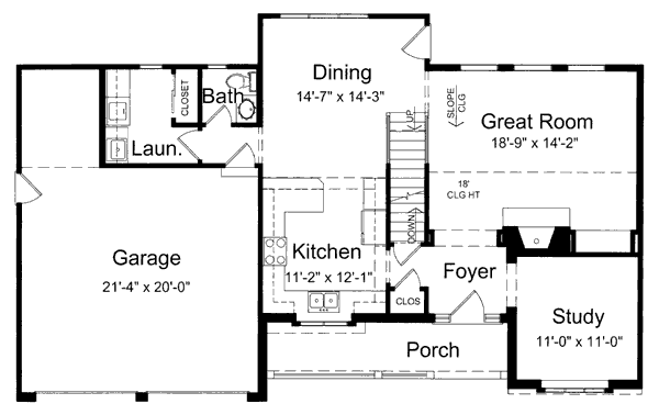 main floor house blueprint