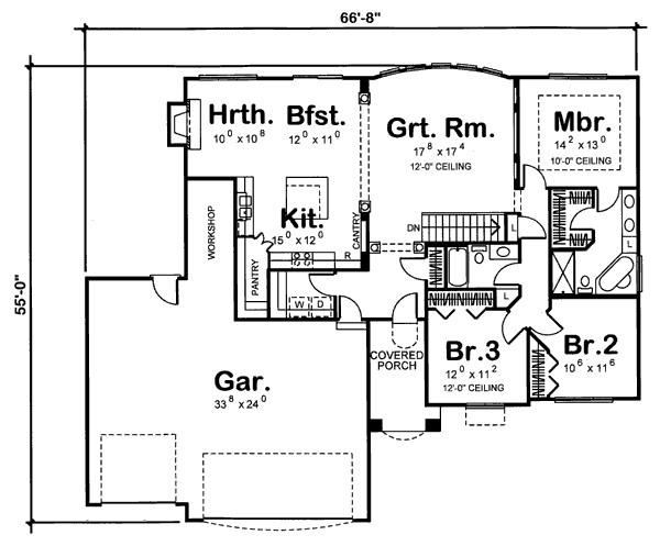 main floor house blueprint