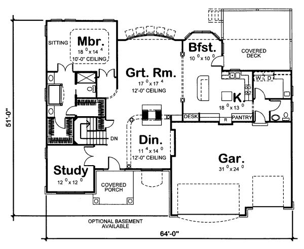 main floor house blueprint