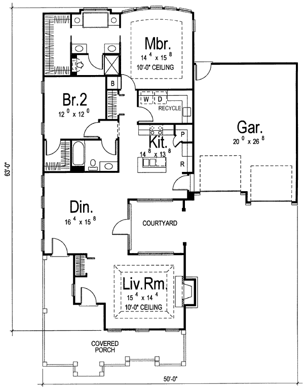 main floor house blueprint
