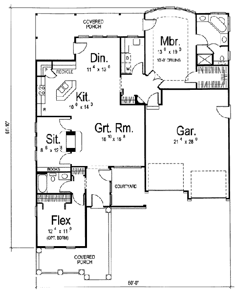 main floor house blueprint