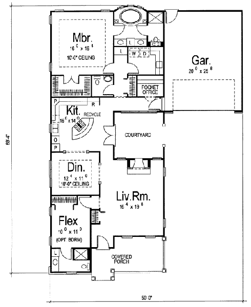 main floor house blueprint