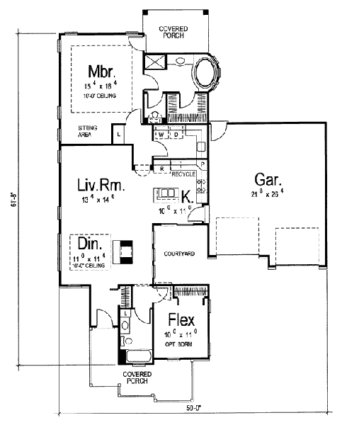 main floor house blueprint