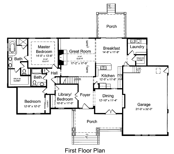 main floor house blueprint