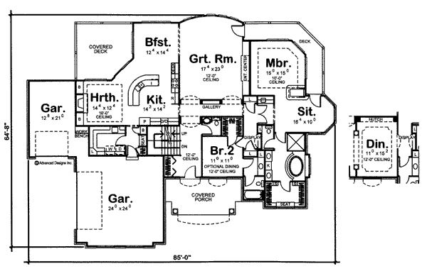 main floor house blueprint