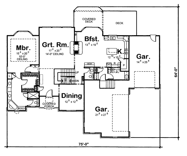 main floor house blueprint