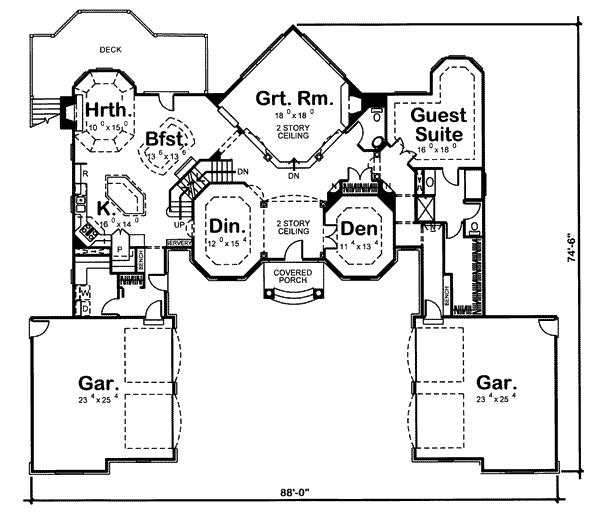 main floor house blueprint