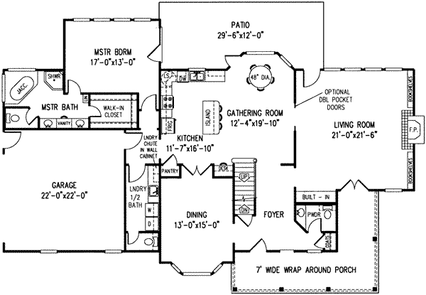 main floor house blueprint
