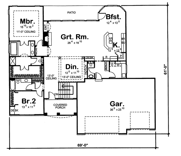 main floor house blueprint
