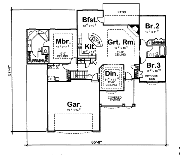 main floor house blueprint