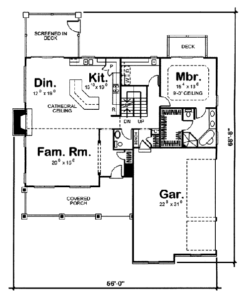main floor house blueprint