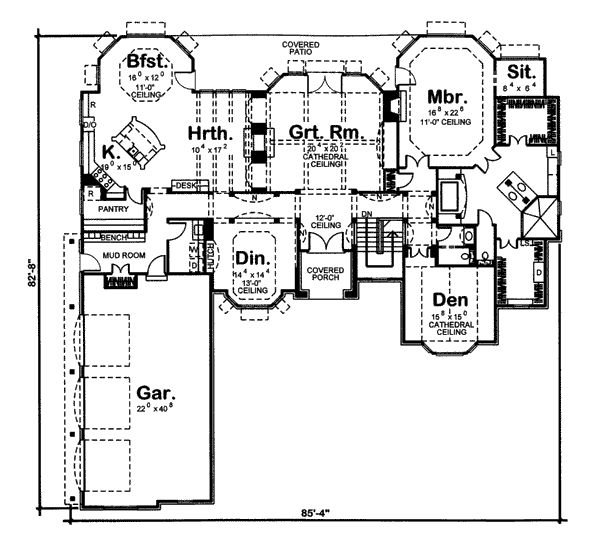 main floor house blueprint