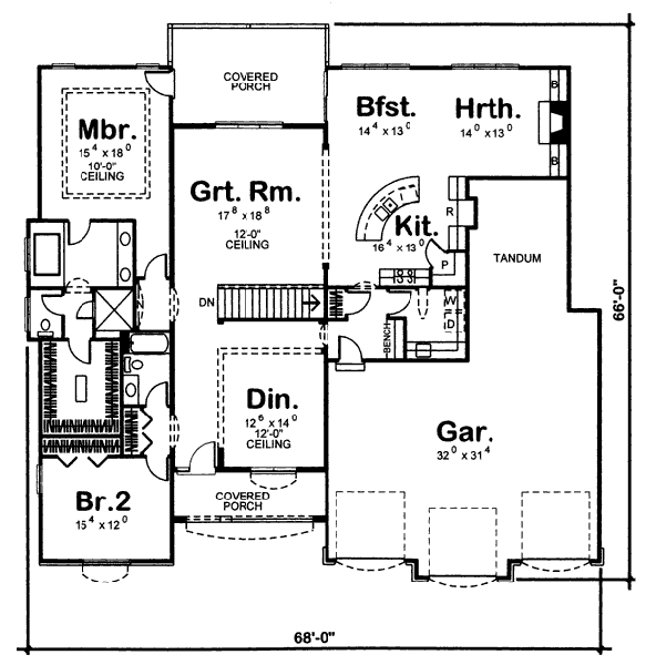 main floor house blueprint