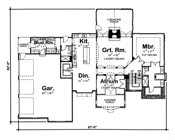main floor house blueprint