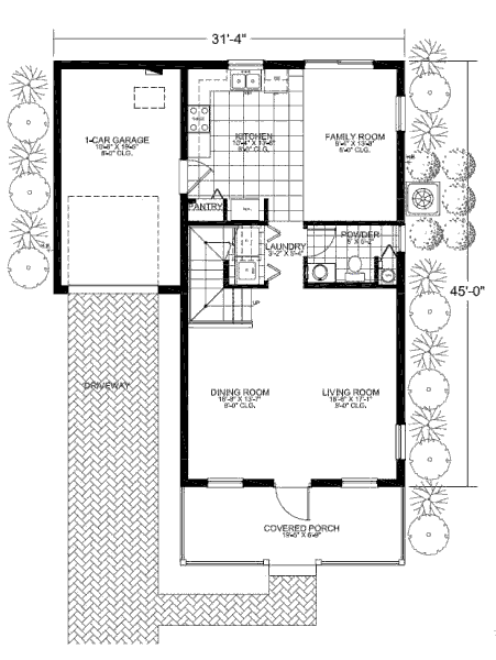 main floor house blueprint