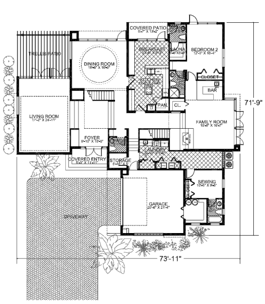 main floor house blueprint