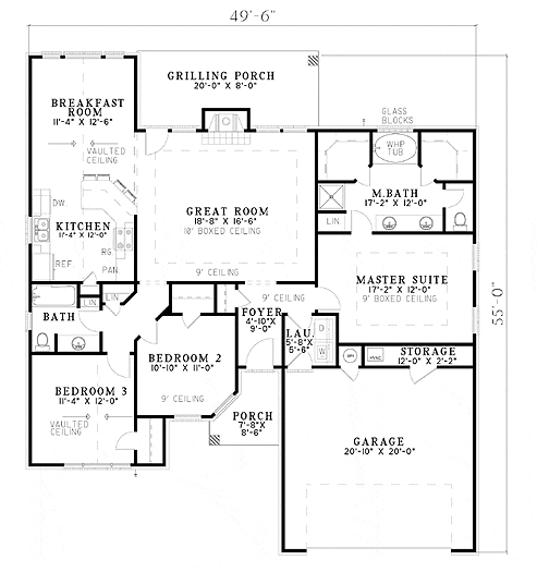 main floor house blueprint