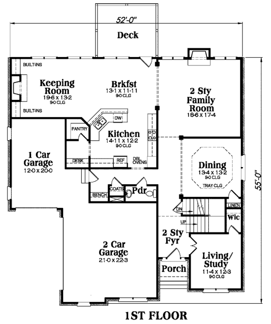 main floor house blueprint