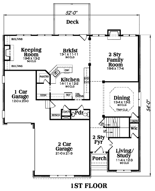 main floor house blueprint